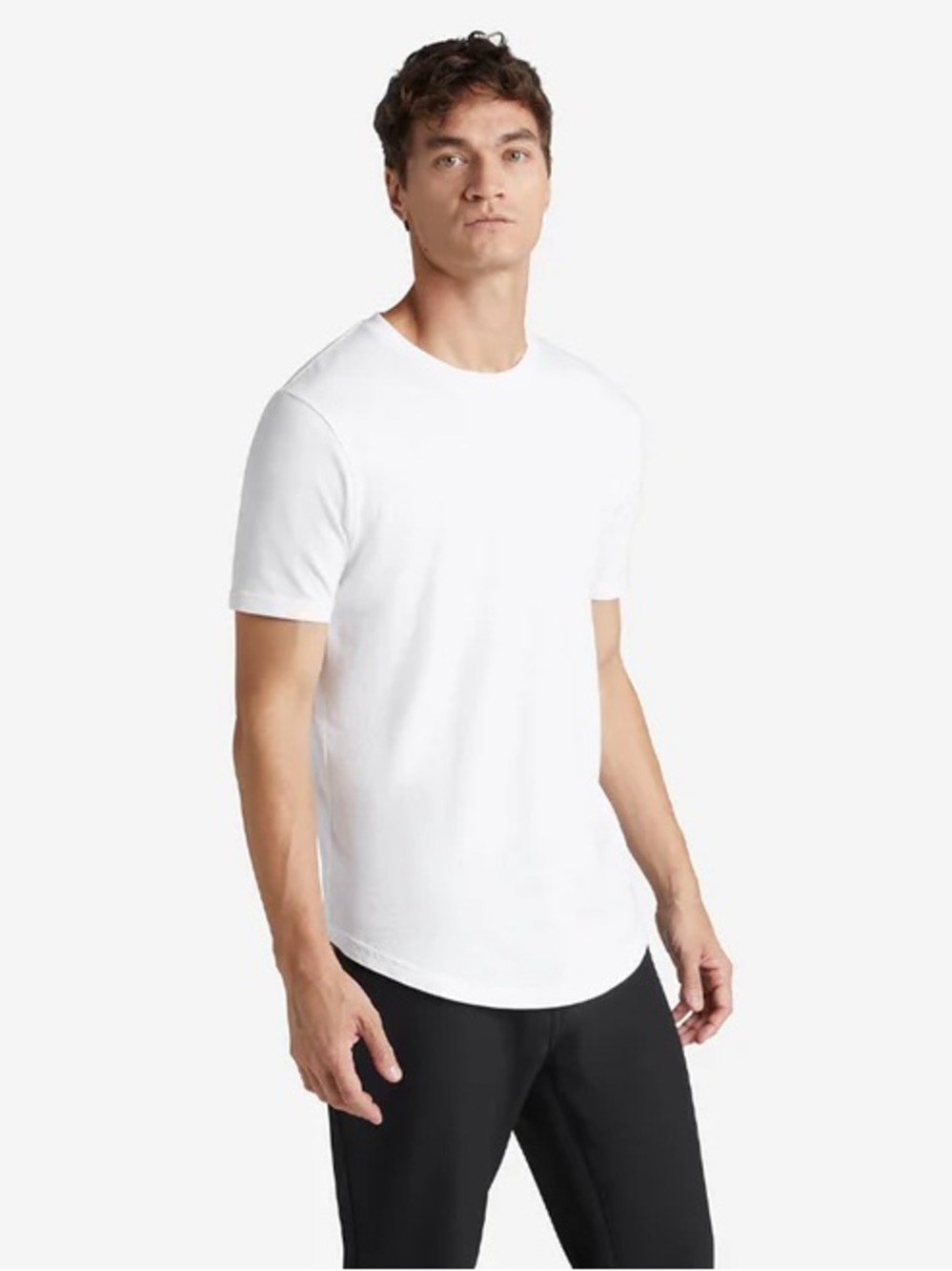 🌻NEW w/tag Goodlife Slub Scallop Crew T Shirt White Men’s Short Sleeve Size L
